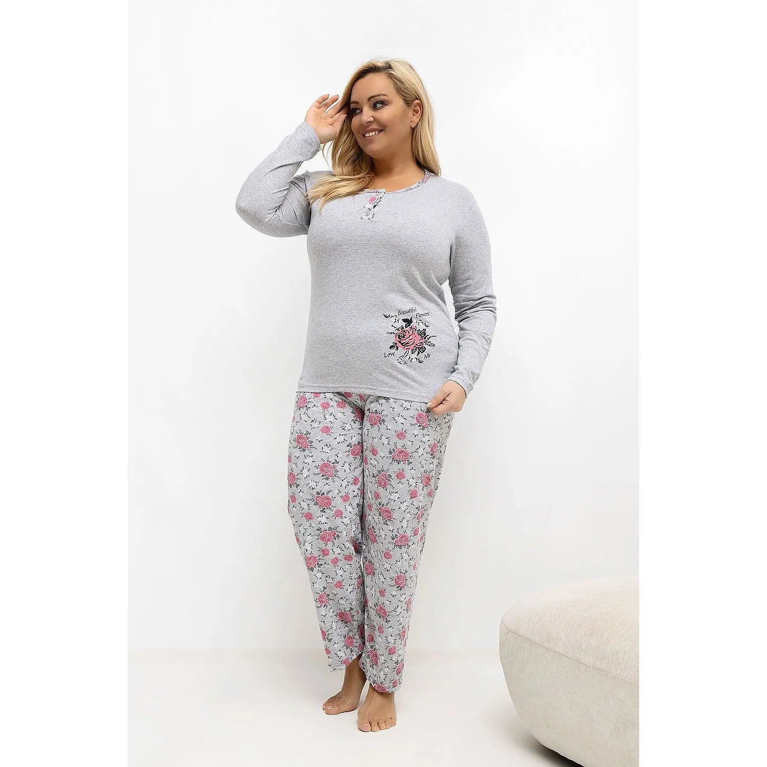  Pyjama Taille Plus model 221194 Forever Pink 