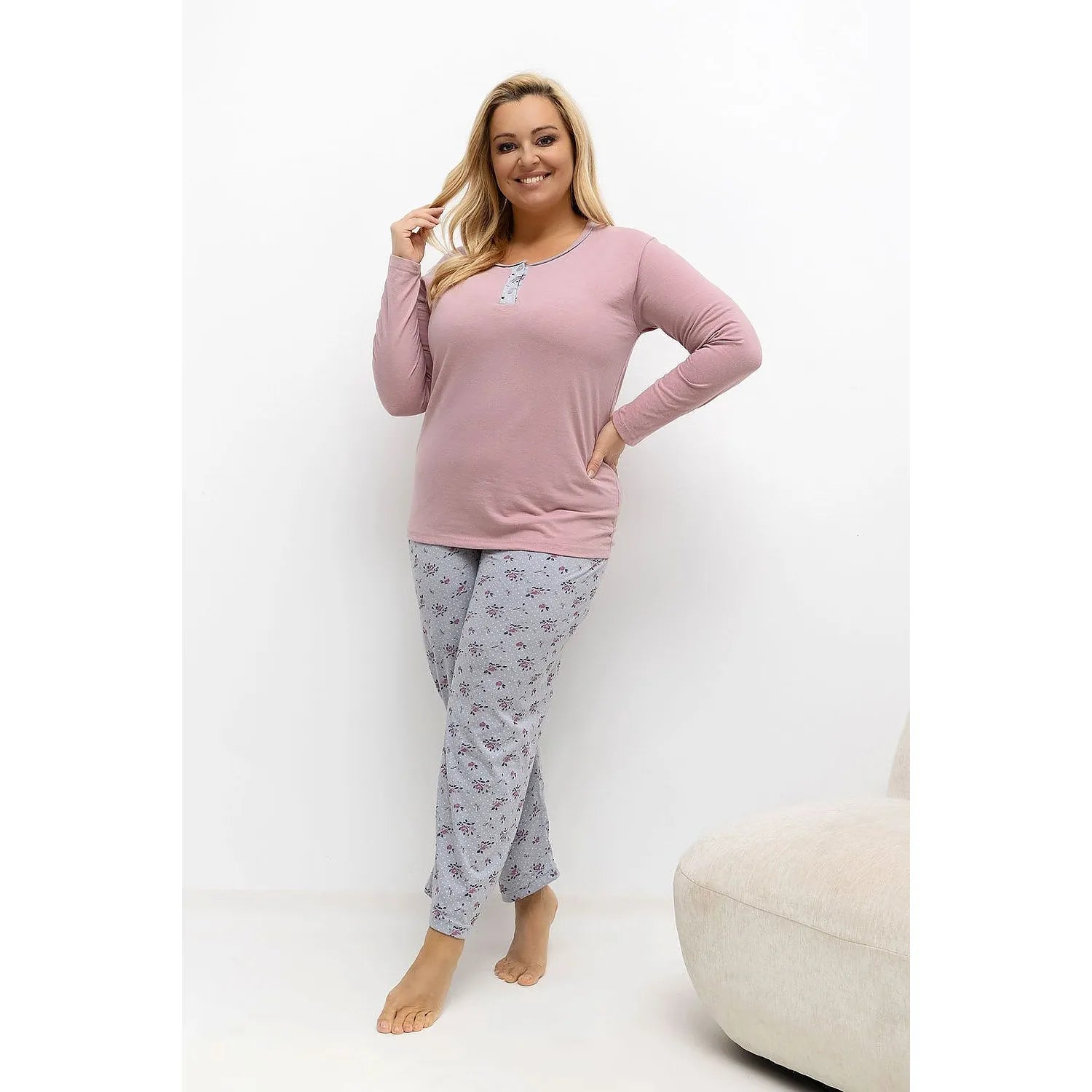  Pyjama Taille Plus model 221196 Forever Pink 