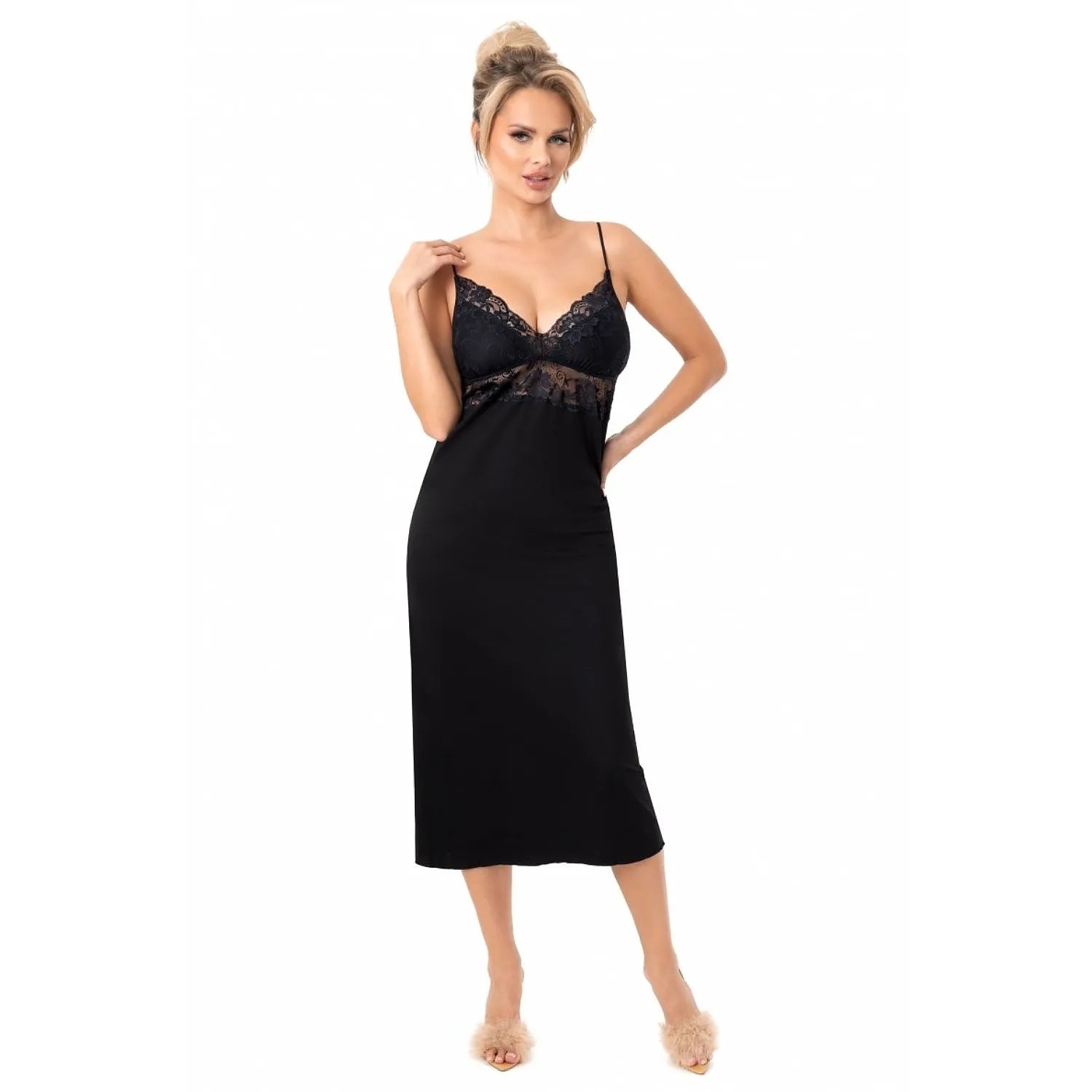 Chemise de nuit élasthanne viscose tailles S XXL confortable Donna