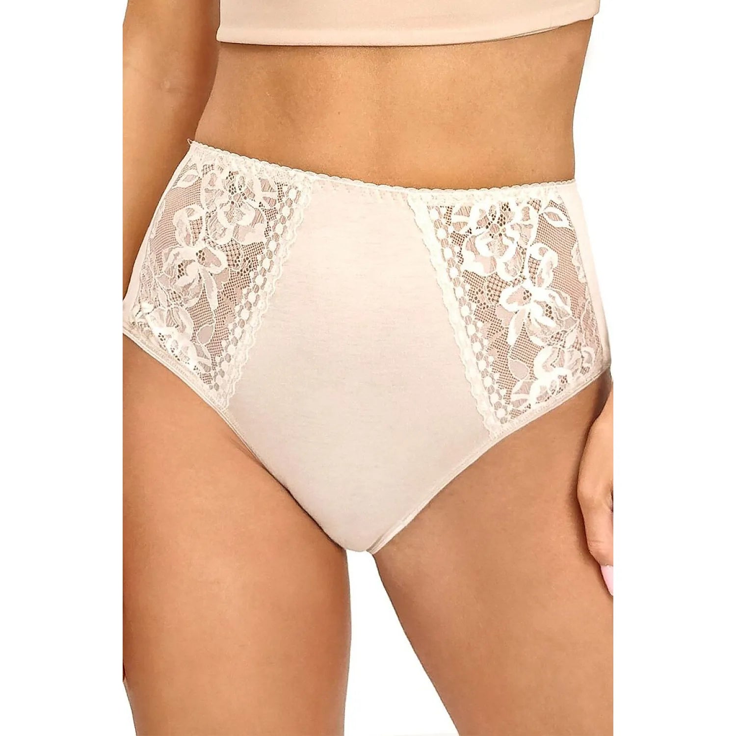 Culottes taille haute viscose douce inserts dentelle confort femme élégance