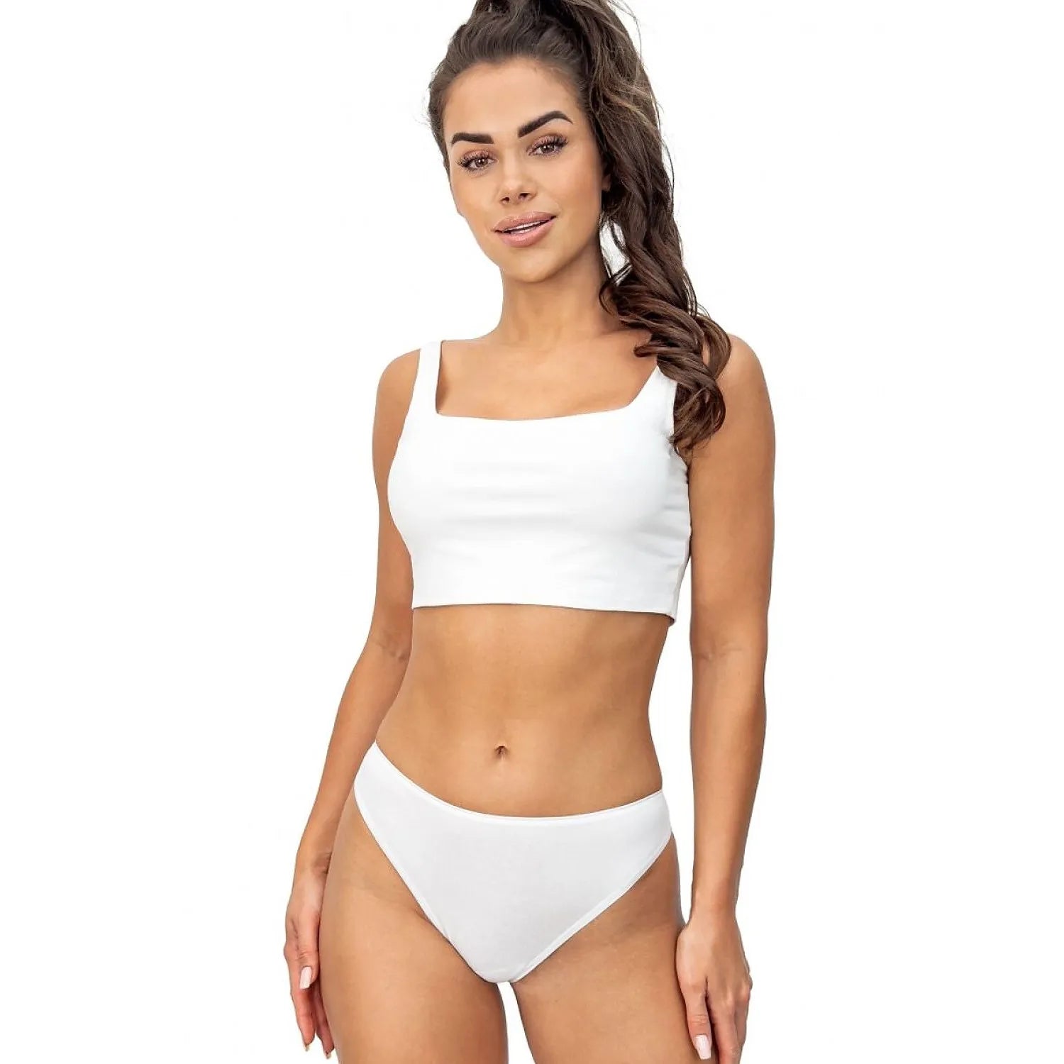 Culottes dentelle coton noir respirant confort taille moyenne Donna 228535 élégance et douceur féminine
