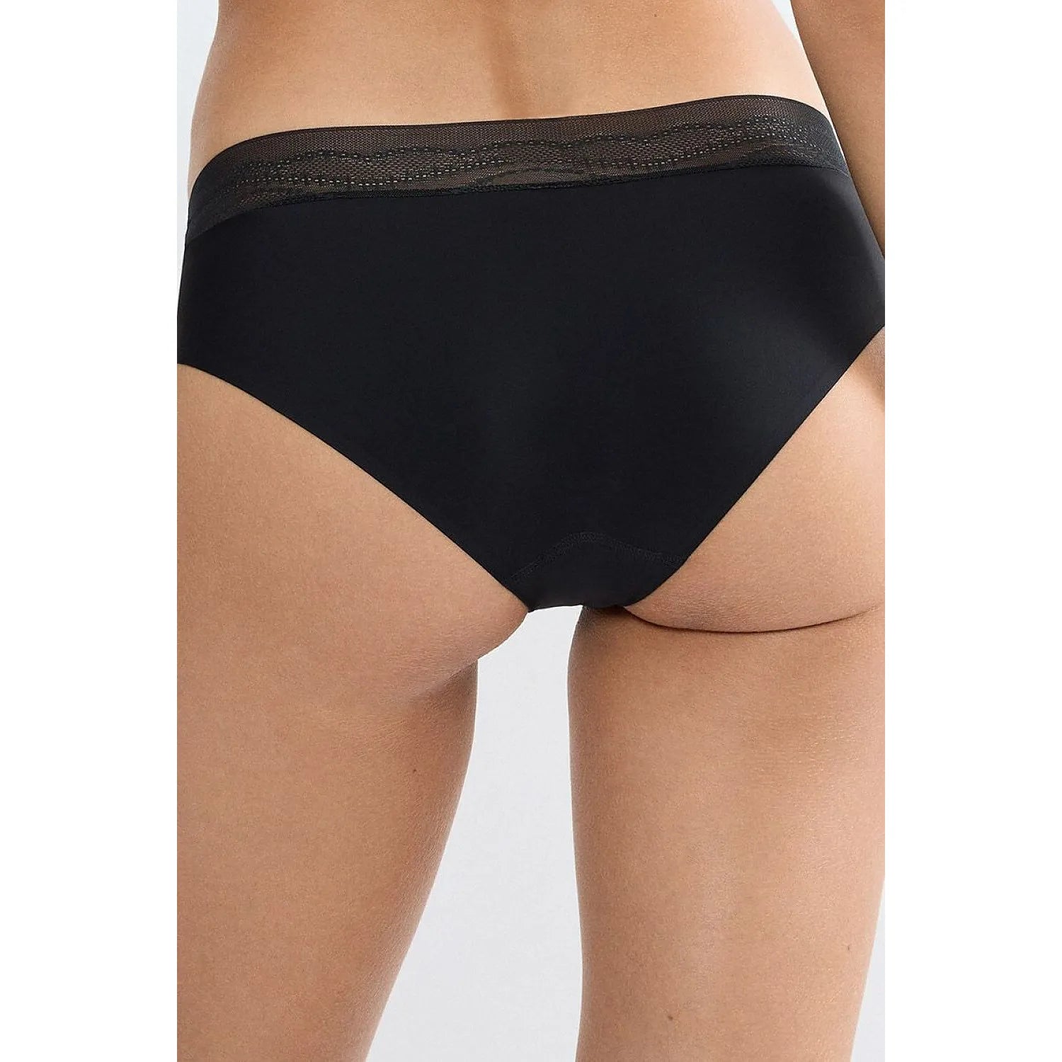 Culotte noire Triumph Breathe & Lift Smart Hipster, microfibre douce, dentelle recyclée, coupe hipster élégante et confort...