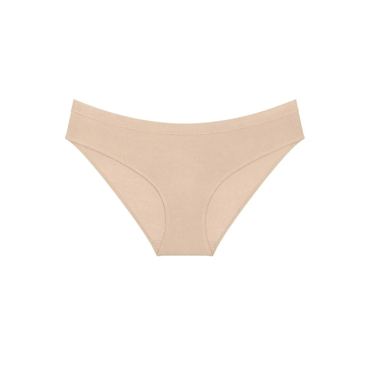 Culotte beige Triumph Sense of Modal, sans couture, en tissu modal doux, offrant confort et invisibilité sous les vêtements.