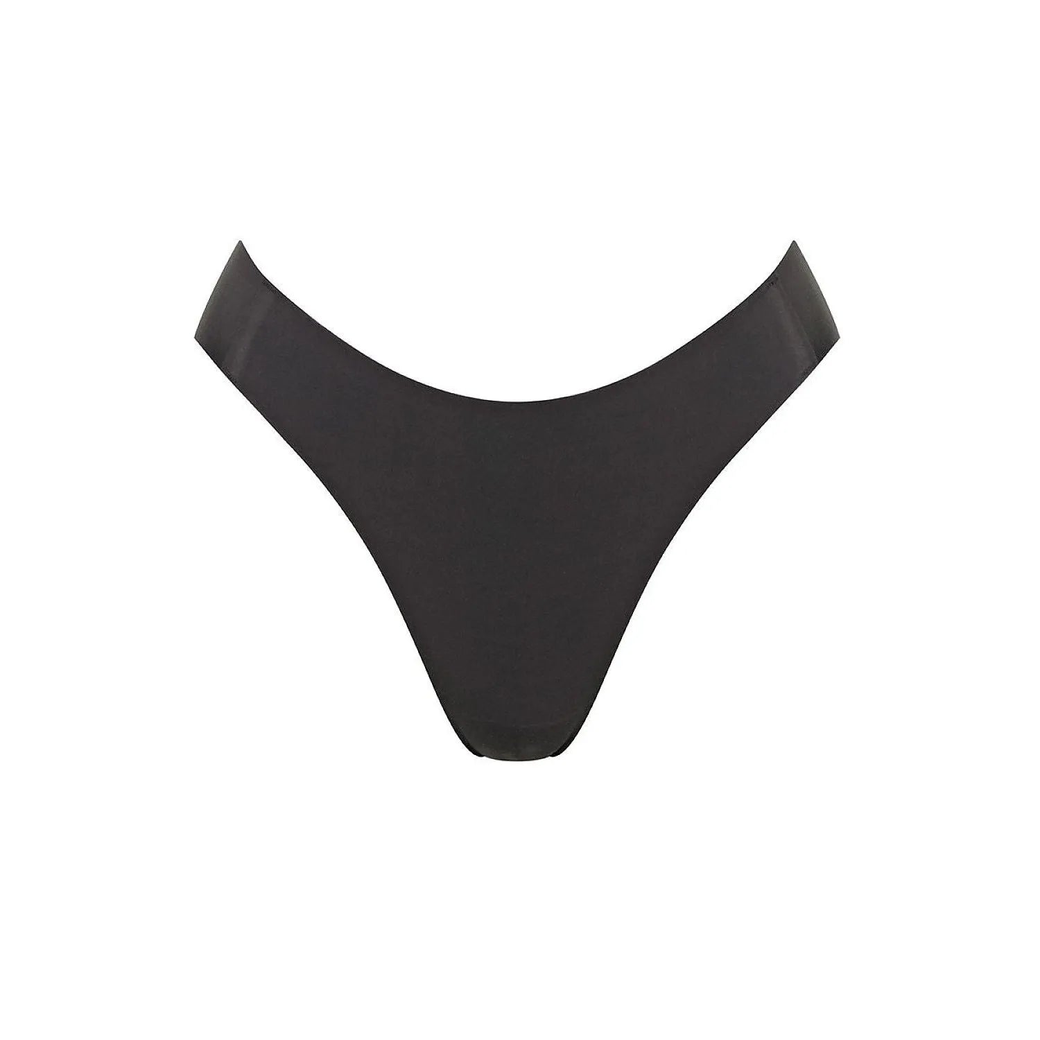 Culotte invisible noire Zero Feel 2.0 Sloggi, design épuré, polyamide recyclé, confort maximal, lingerie écologique.