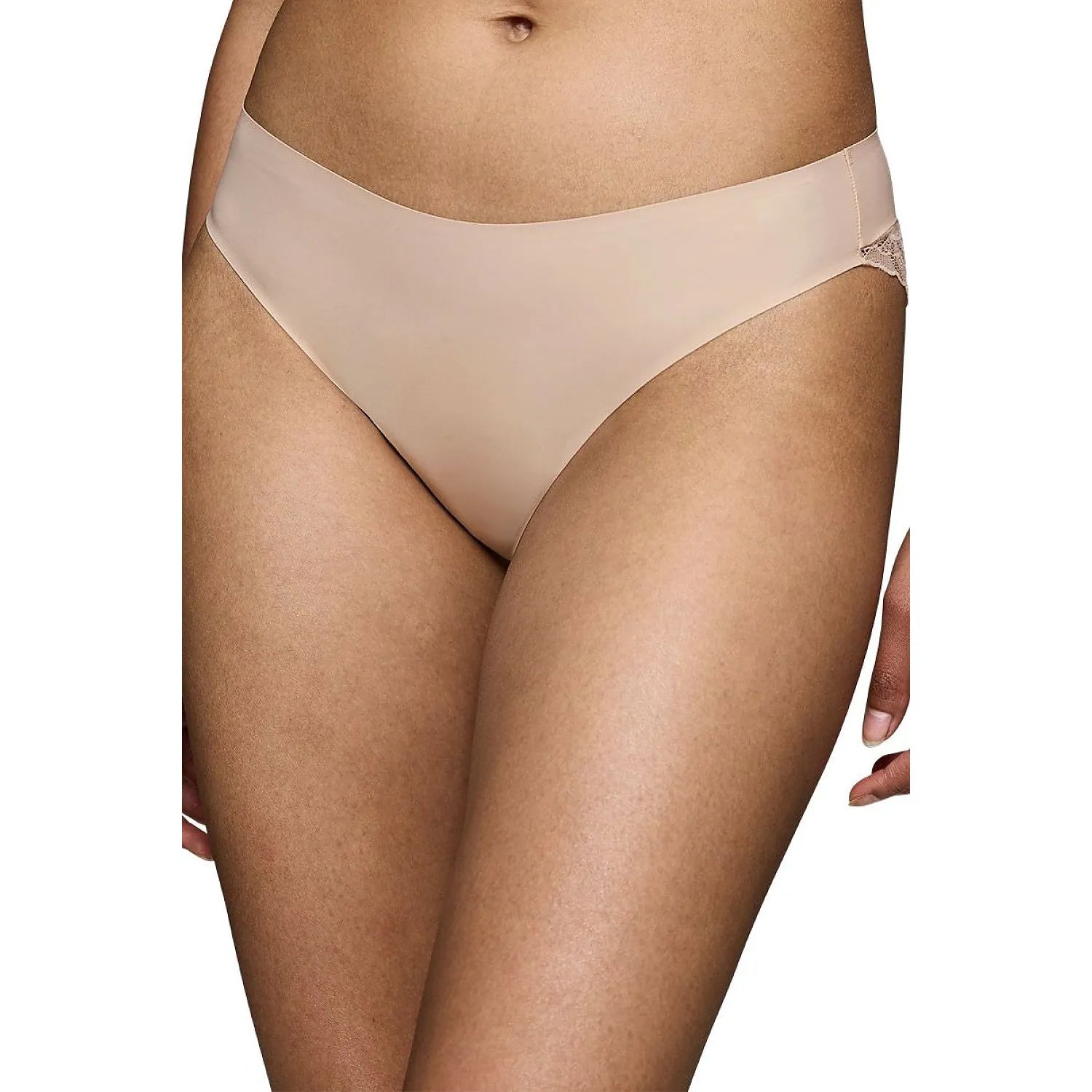 Culottes femme dentelle beige haute coupe confort invisible Triumph