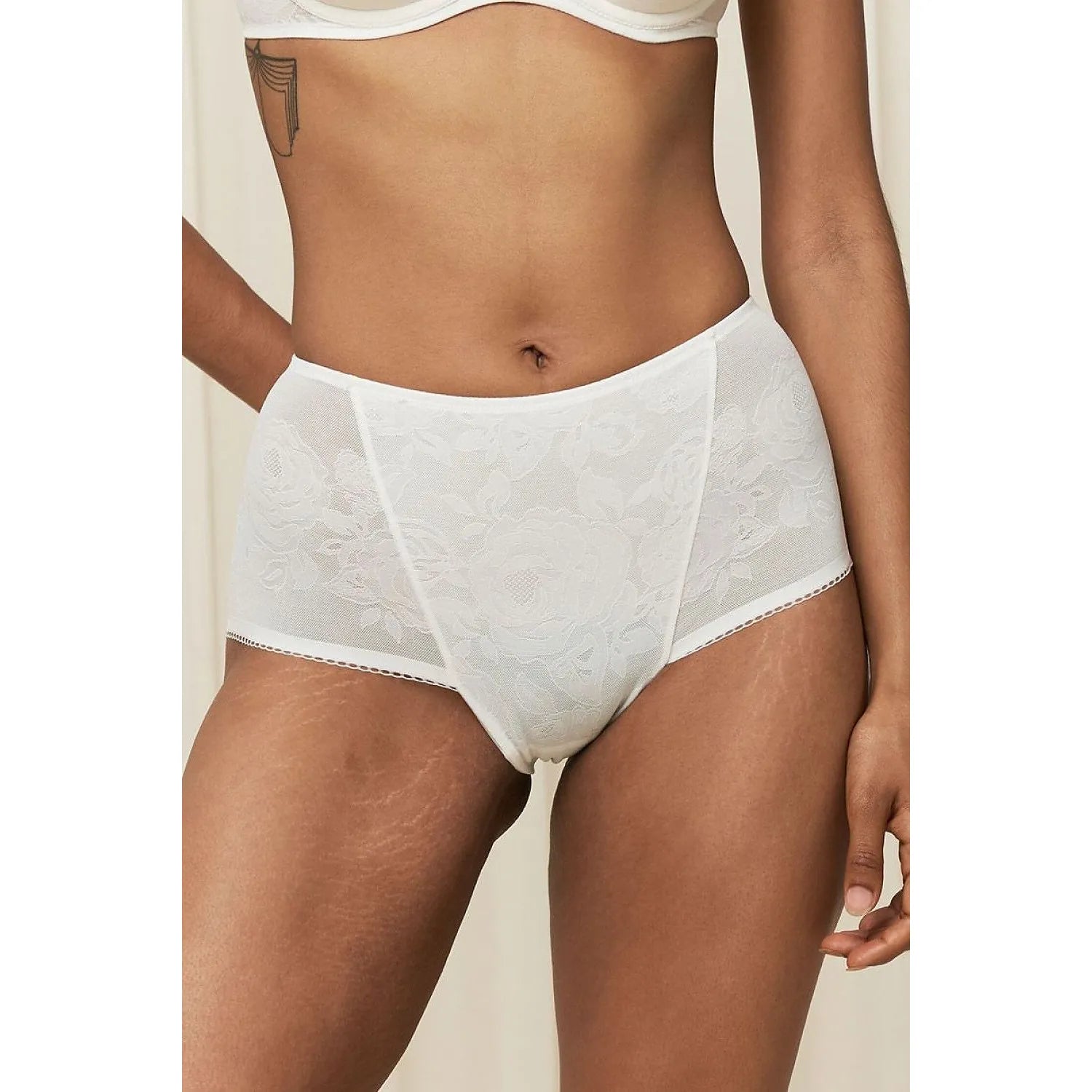Culottes taille haute dentelle invisible confort femme Wild Rose Sensation