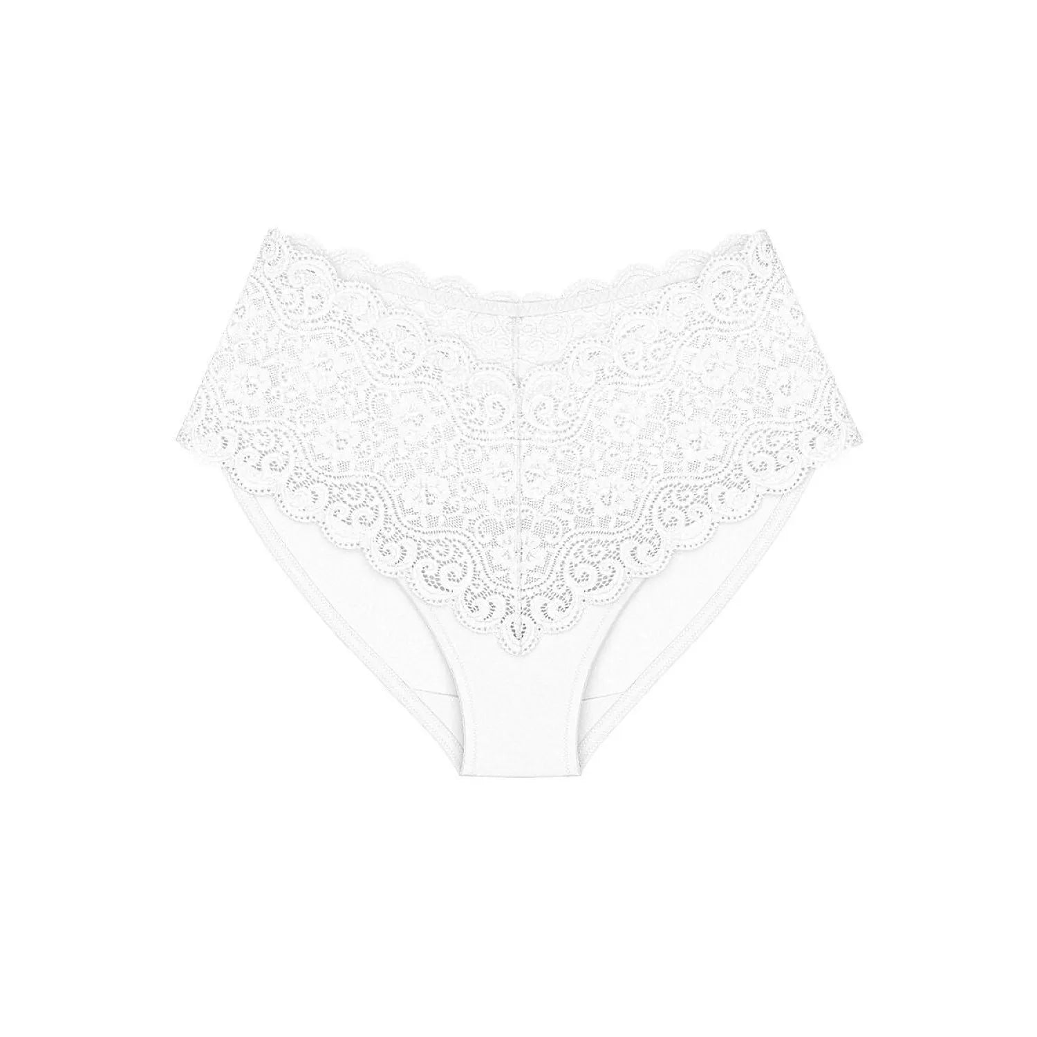 Culotte Triumph Amourette Maxi blanche, taille haute, dentelle élégante, microfibre douce, ajustement parfait, confort opt...