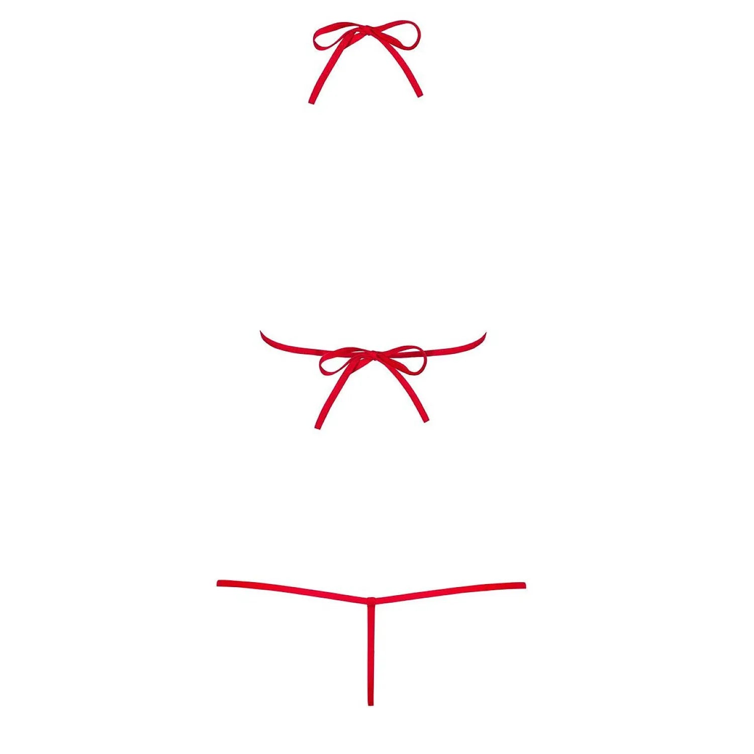 Body rouge femme sensuel élastique, applications florales, lanières ajustables, design élégant et séduisant.
