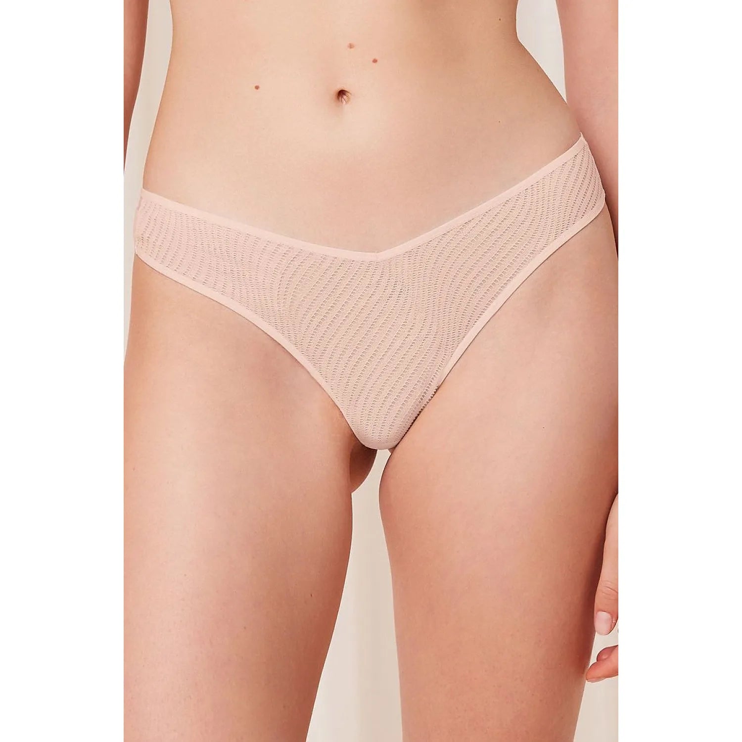 culottes brésiliennes roses clair dentelle haute jambes ajustement parfait