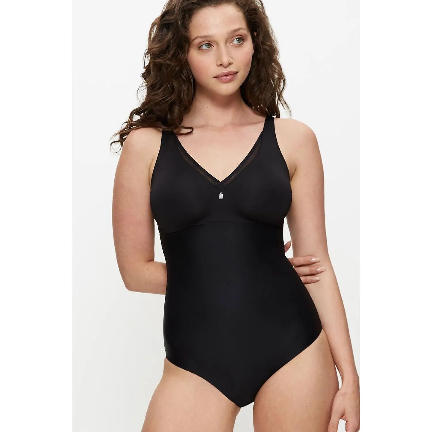 Body modelant noir sans armature soutien-gorge intégré minimiseur confort femmes Triumph