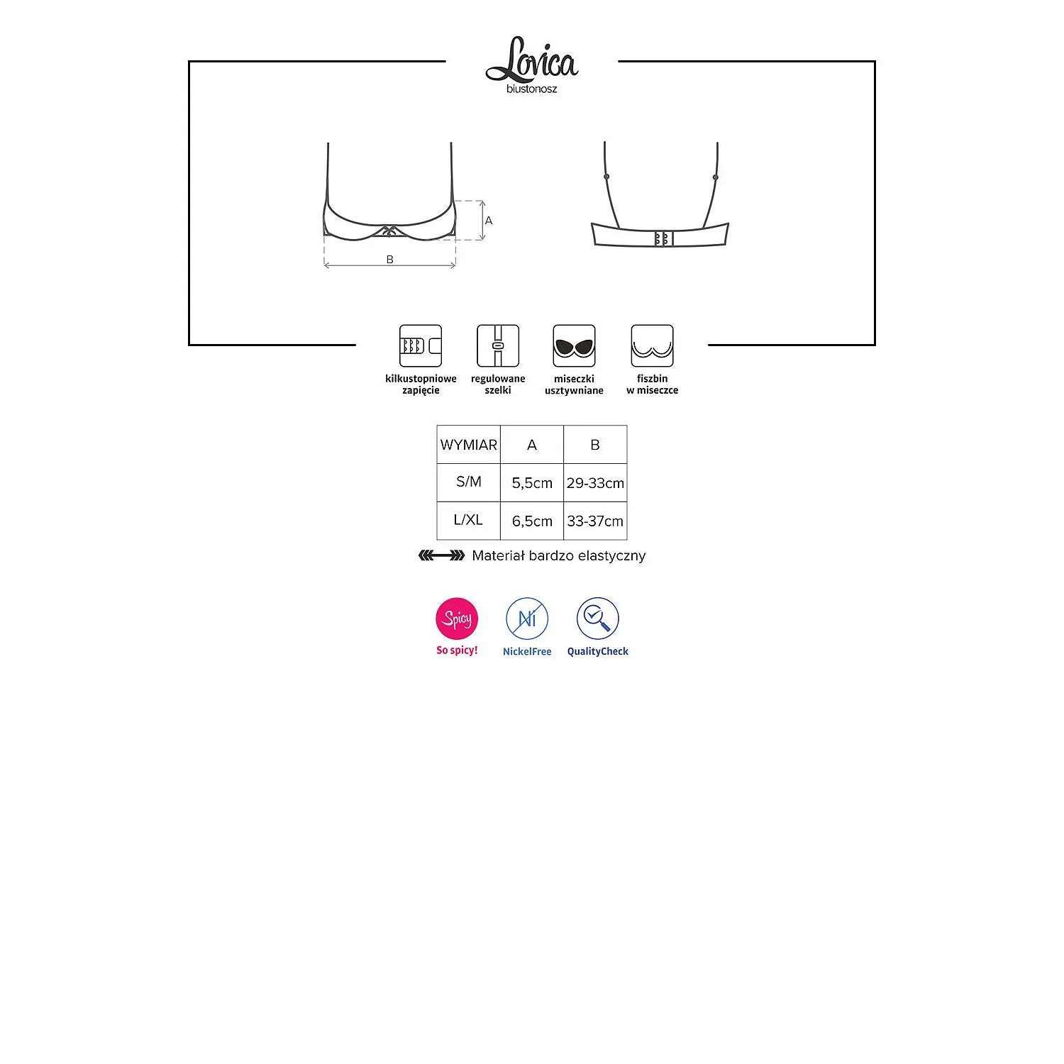  Soutien-gorge demi-bonnet model 126497 Obsessive 