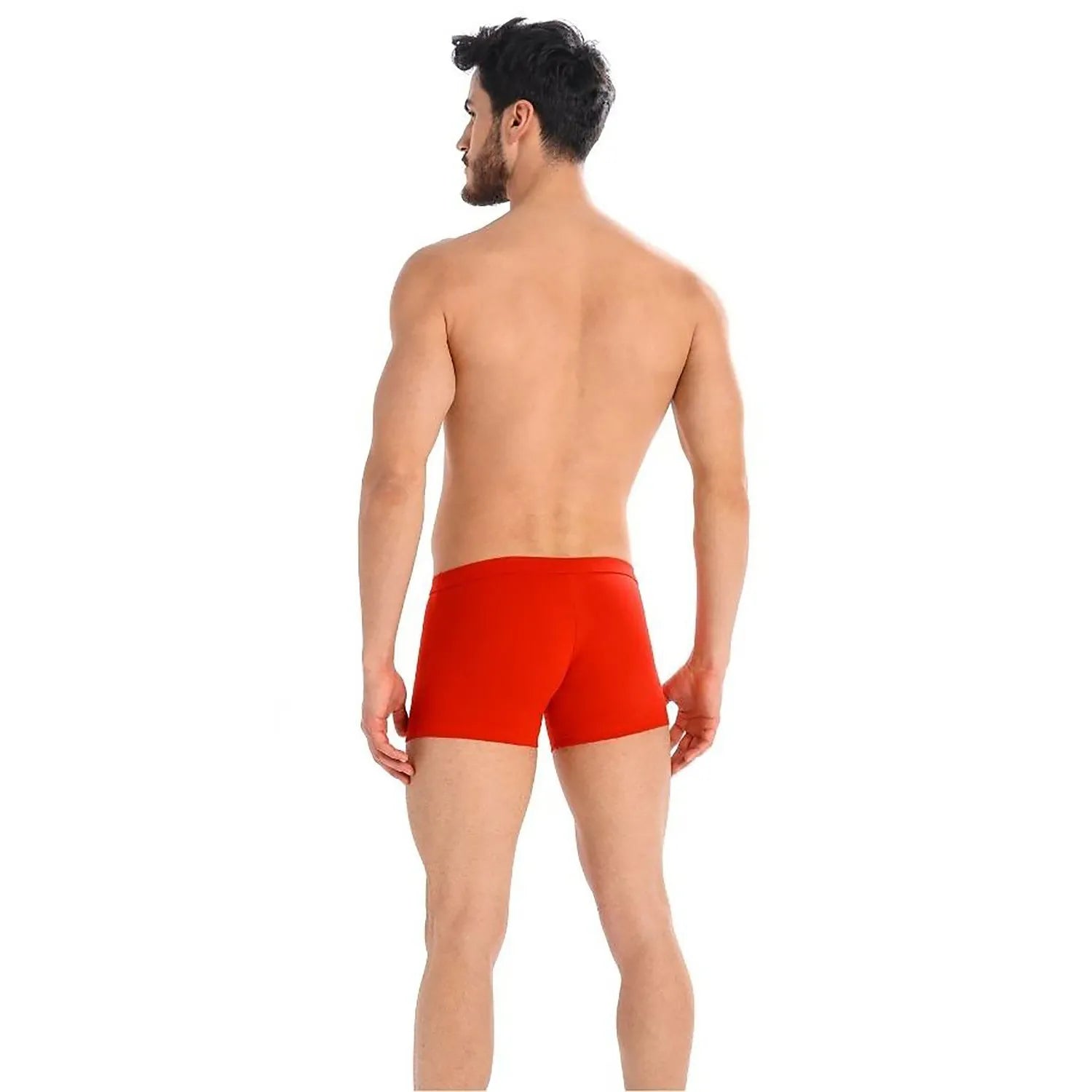 Boxer homme rouge juteux, coupe classique, bande élastique large, confort optimal, style simple et élégant.