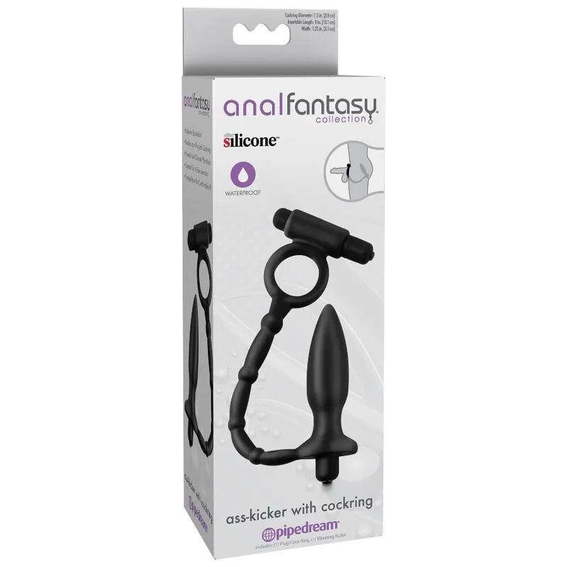 Double Anneau Vibrateur Stimulation Anale Silicone