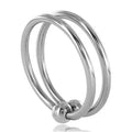 Double Cockring Acier Érection Renforcée Durable