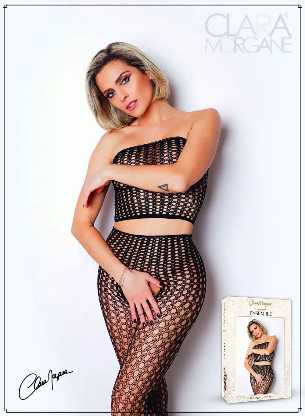 Ensemble Deux Pièces Résille Extensible Glamour