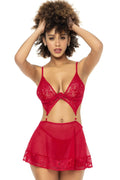 Ensemble Lingerie 2 En 1 Avec Bijou Cœur