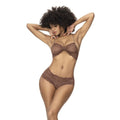 Ensemble Lingerie Dentelle Cacao Mapalé Froncé