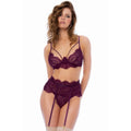 Ensemble Lingerie Dentelle À Cils Pierres Précieuses