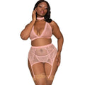 Ensemble Lingerie Grande Taille Résille Dentelle