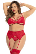 Ensemble Lingerie Grande Taille Rouge Élégant