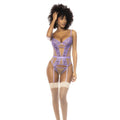 Ensemble Lingerie Sensuelle Bleutée Avec Dentelle