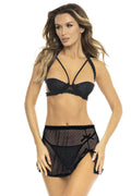 Ensemble Lingerie Sensuelle Dentelle Noire René Rofé