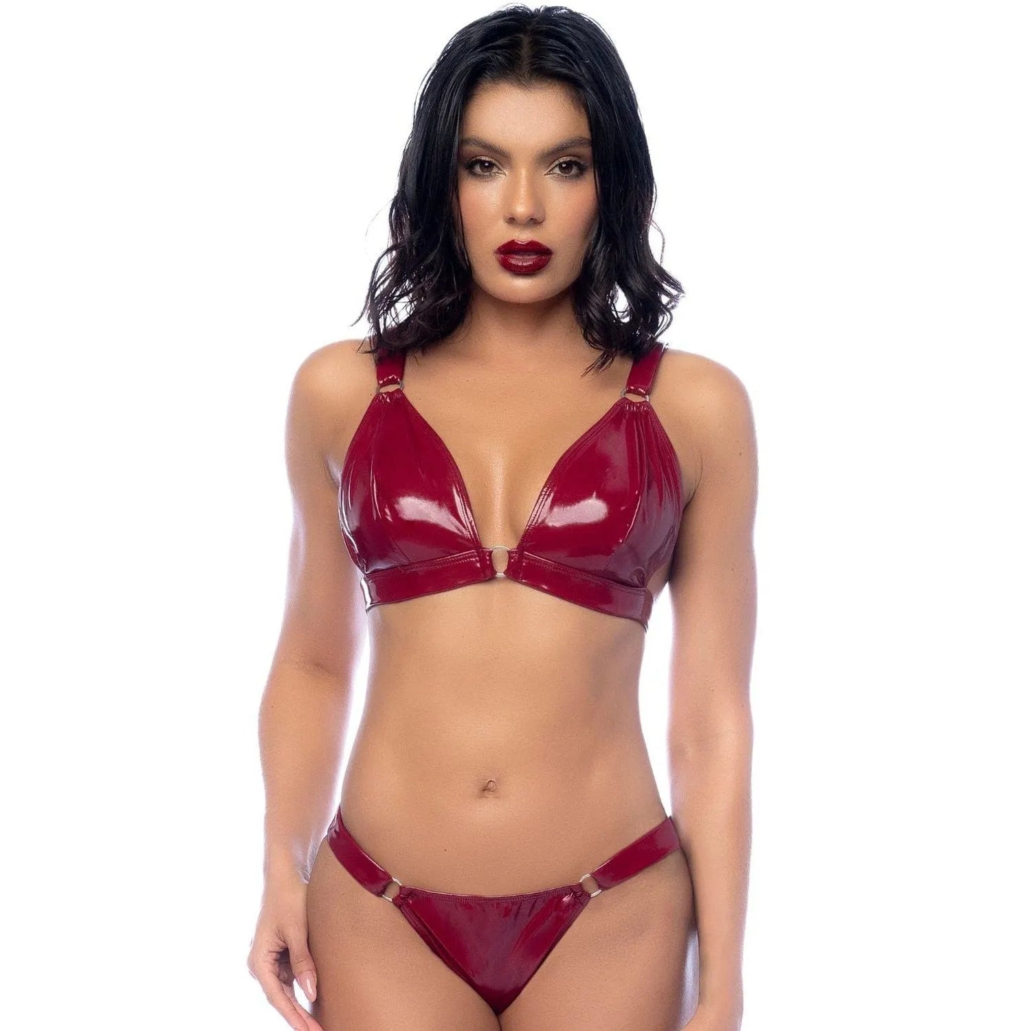 Ensemble Lingerie Vinyle Deux Pièces Iconique