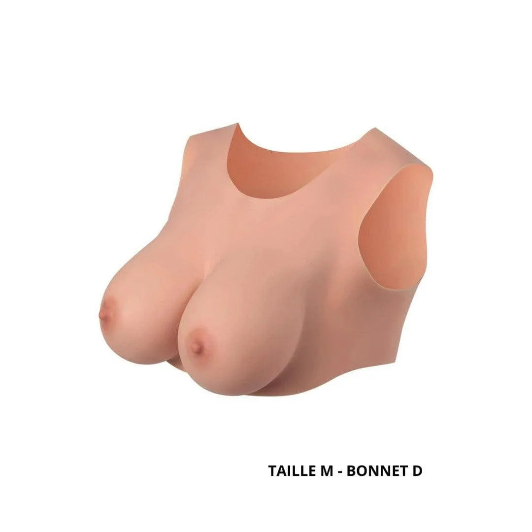Fausse Poitrine Silicone Réaliste Hypoallergénique
