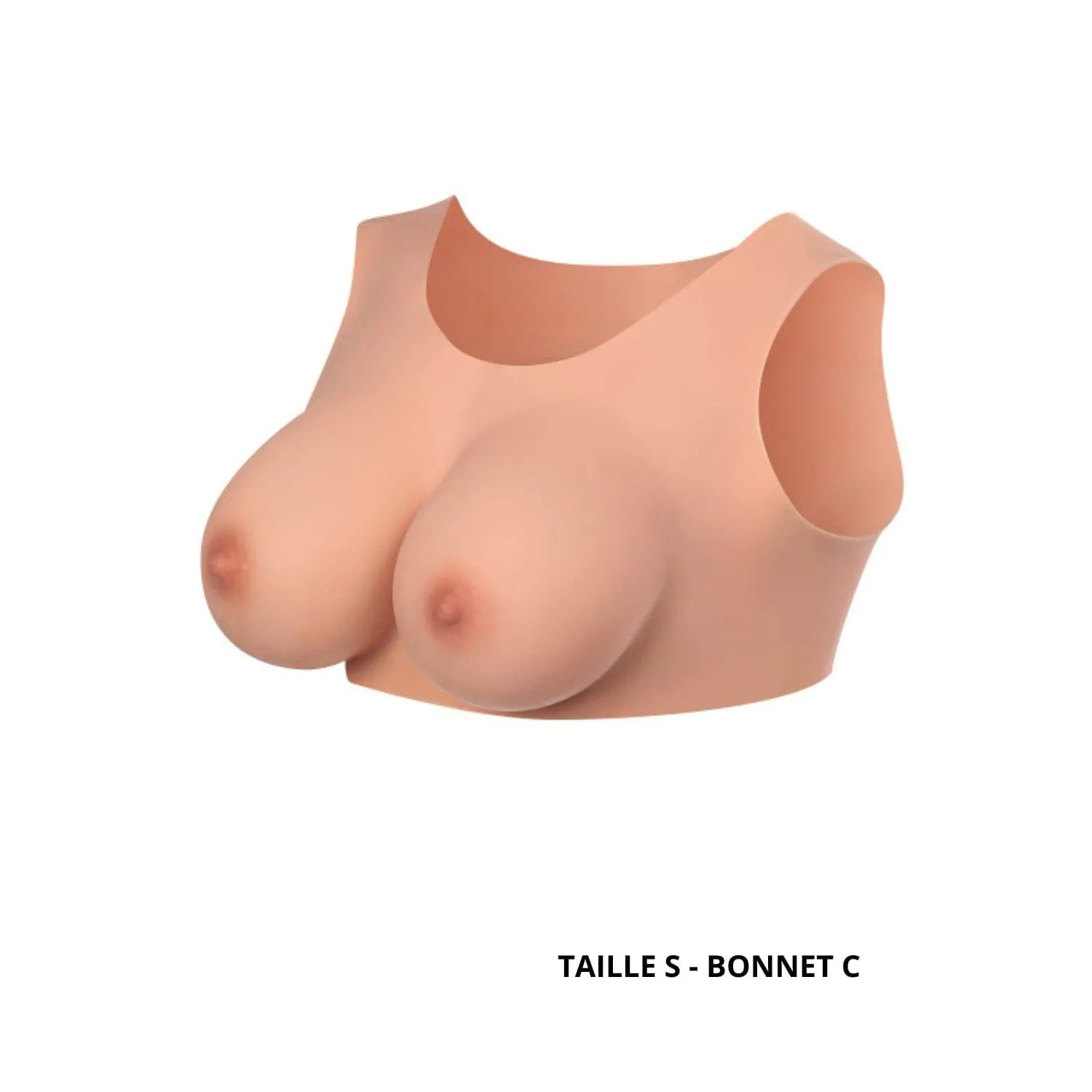Fausse Poitrine Silicone Réaliste Hypoallergénique Extensible