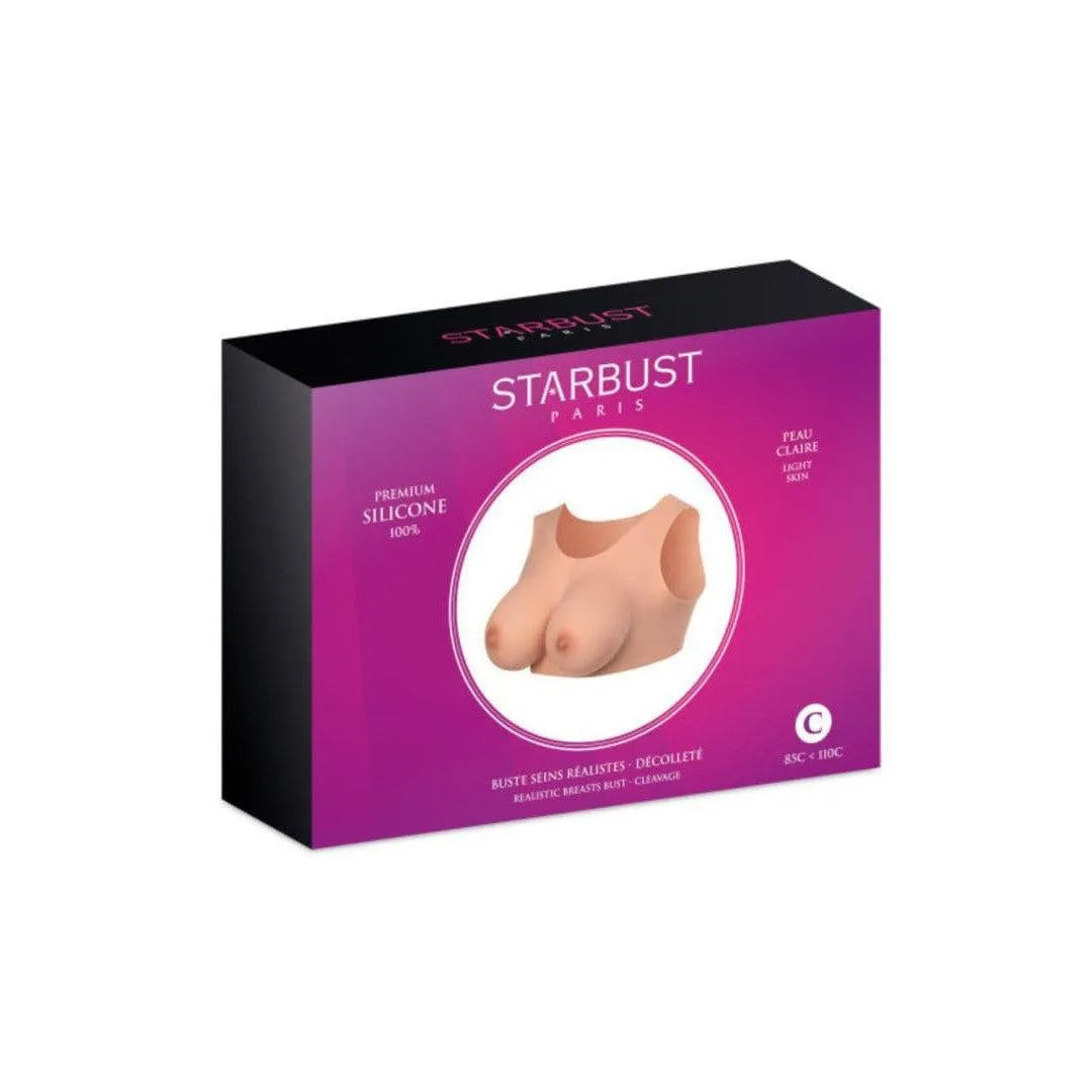 Fausse Poitrine Silicone Réaliste Hypoallergénique Extensible