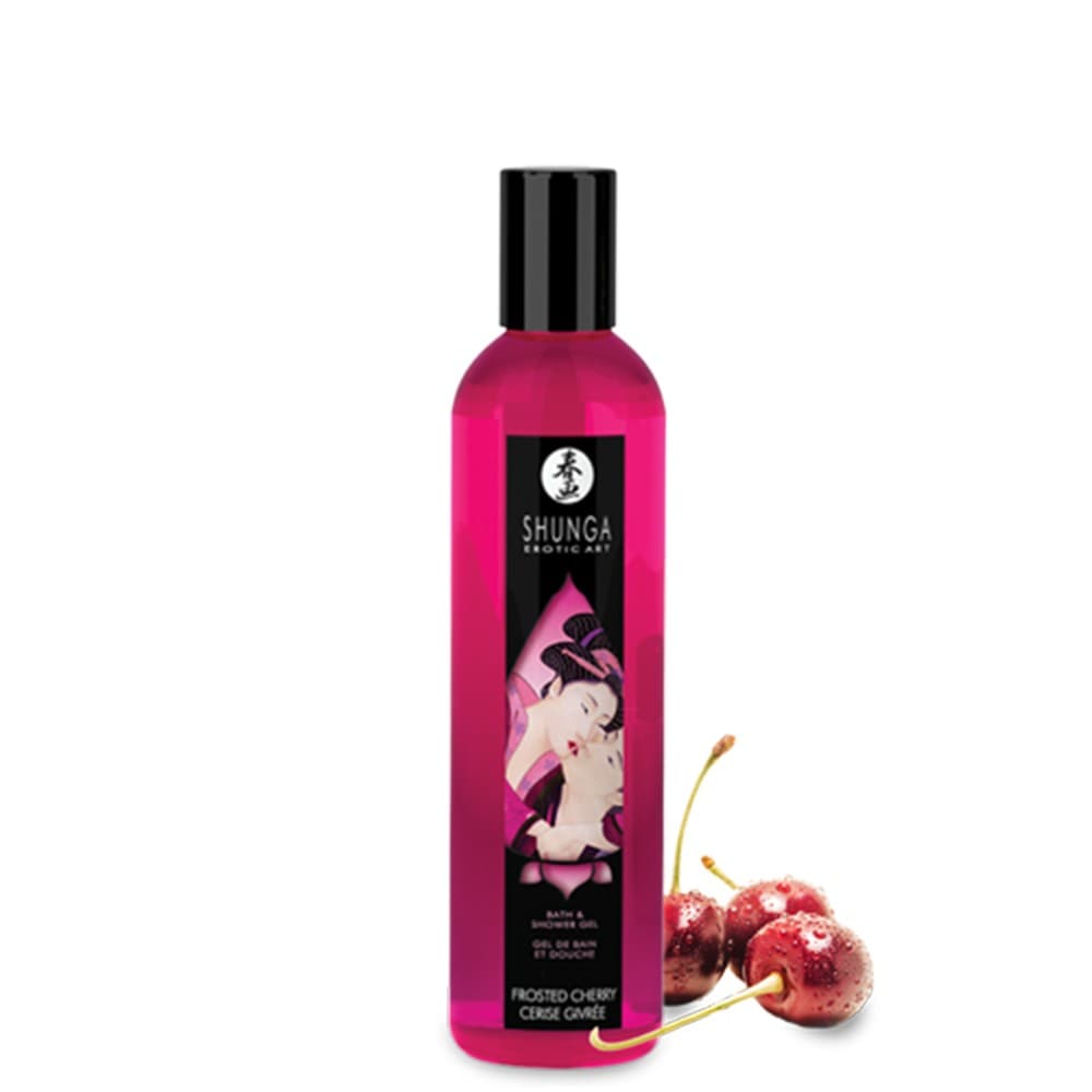 Gel de bain et douche cerise comestible 250ml - CC816502