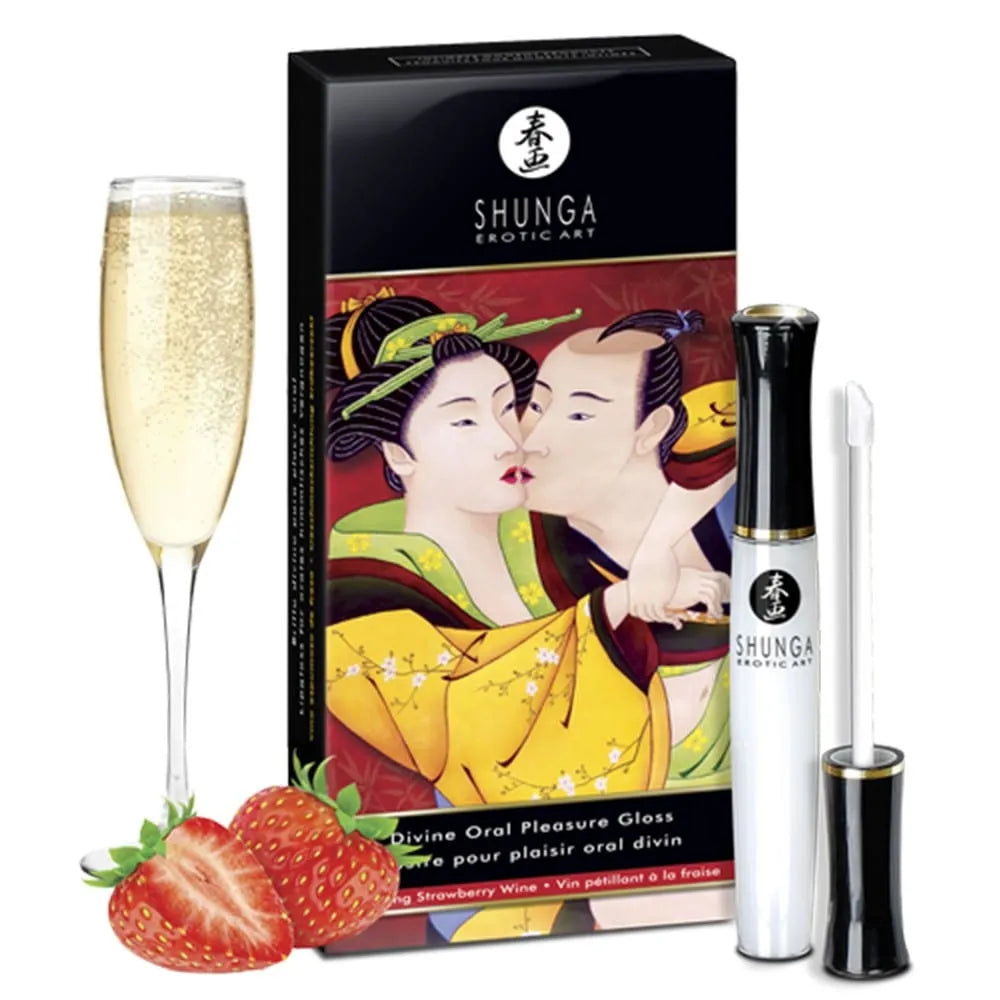 Gloss Stimulant Fraise Vin Pétillant Pour Plaisir Oral