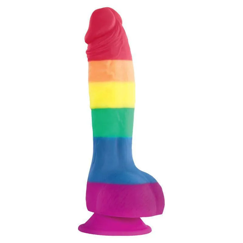 Gode En Silicone Arc-En-Ciel 6 Pouces