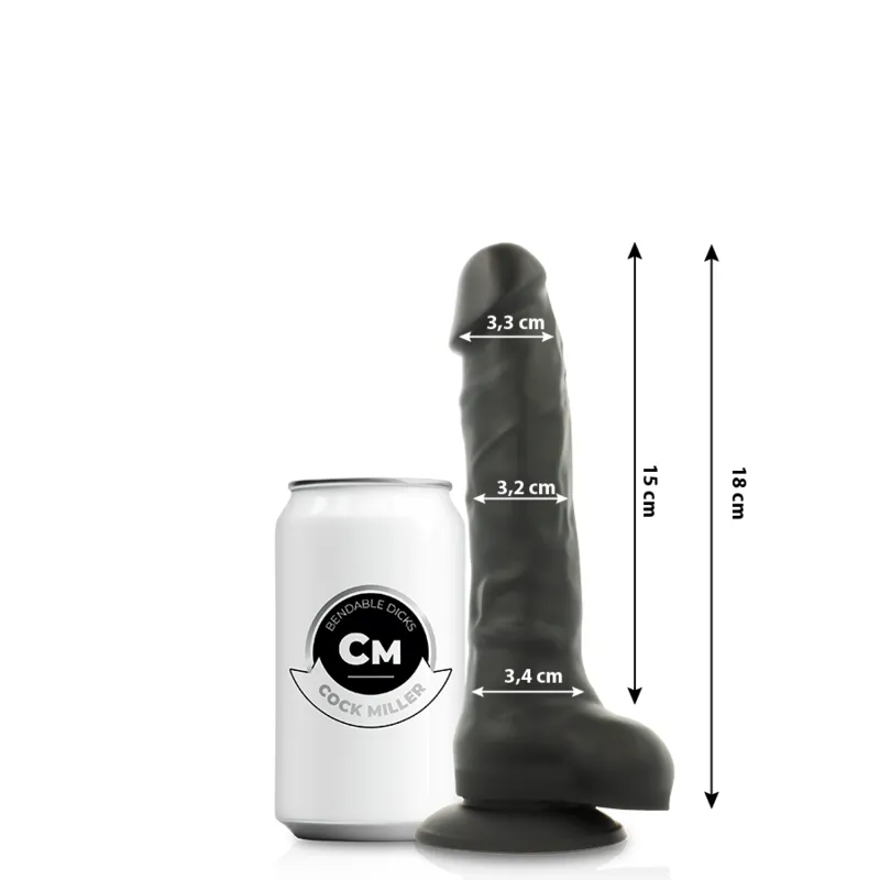 Gode En Silicone Articulable Double Densité Hypoallergénique