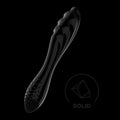 Gode En Verre Borosilicaté Noir Pour Stimulation G-Spot
