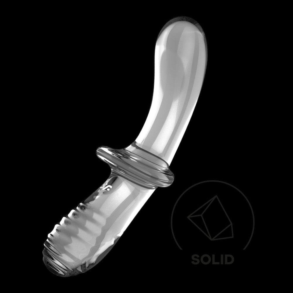 Gode en verre borosilicaté massif transparent Double Crystal Satisfyer - CC597829