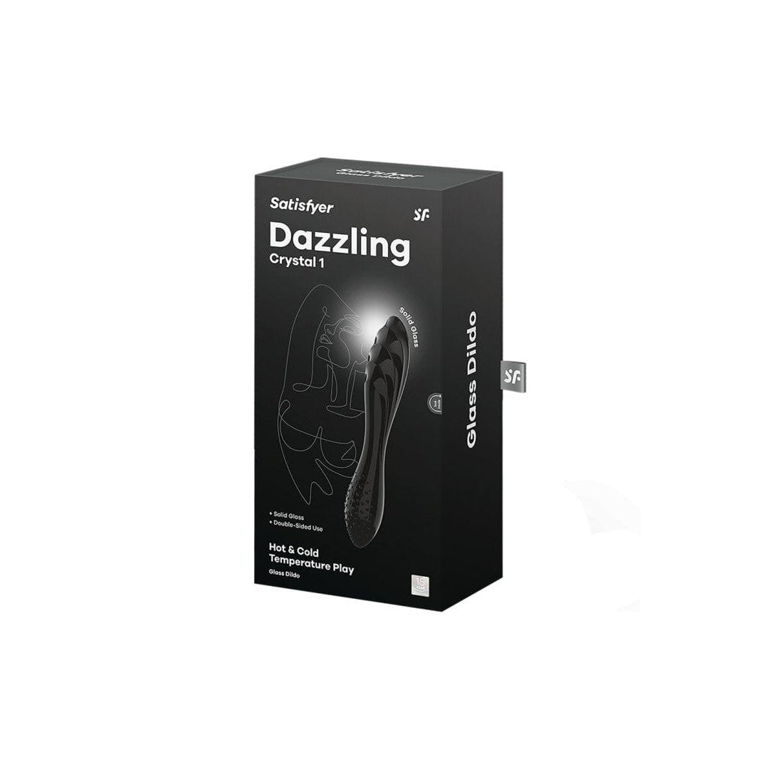 Gode en verre noir haute qualité Dazzling Crystal 1 Satisfyer - CC597831