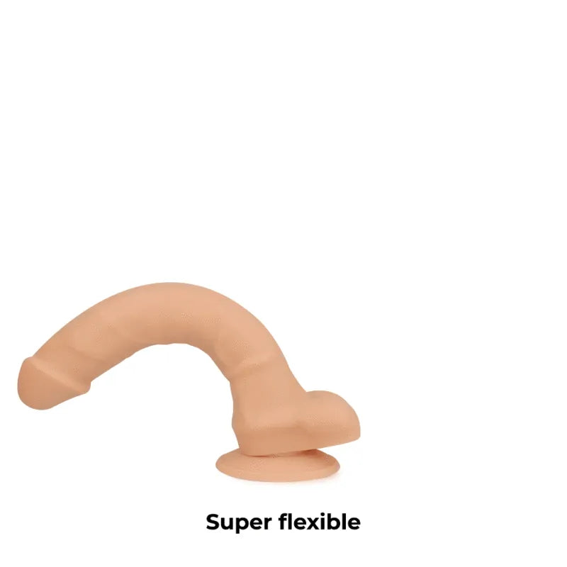 Gode Réaliste Articulable Silicone Platine Hypoallergénique