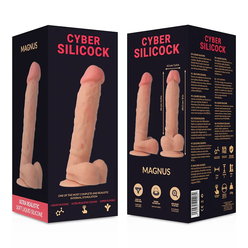 Gode Réaliste En Silicone Médical Cybersilicium