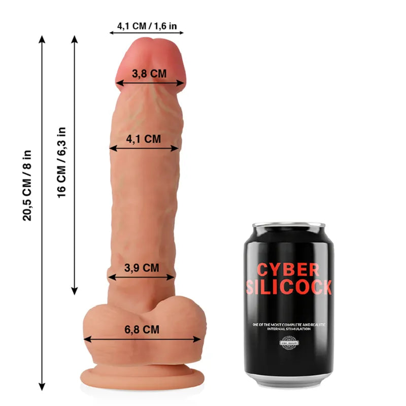 Gode Réaliste En Silicone Médical Cybersilicium