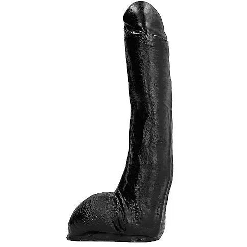 Gode Réaliste Flexible All Black Pvc Hypoallergénique