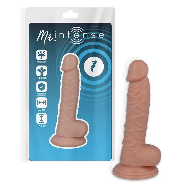 Gode Réaliste Hypoallergénique Ventouse Souple