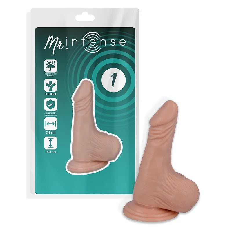 Gode Réaliste Hypoallergénique Ventouse Souple