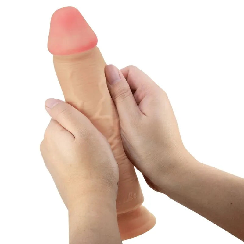 Gode Réaliste À Peau Coulissante Avec Ventouse