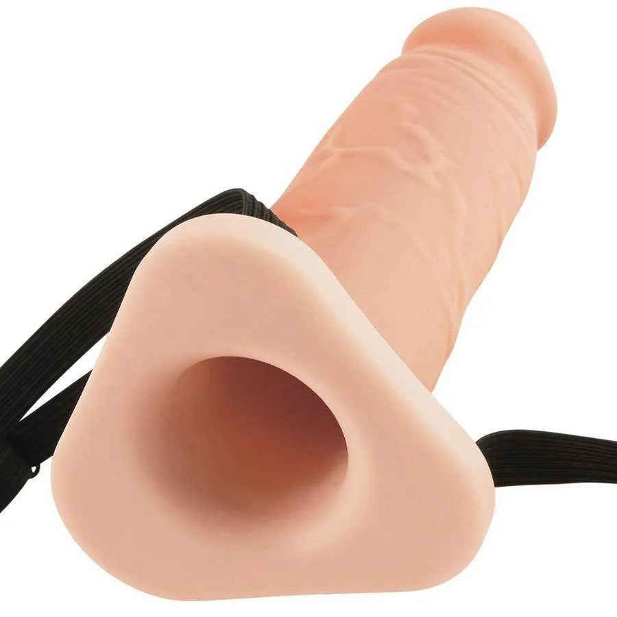 Gode Réaliste Strap-On Creux En Silicone Pour Dysfonction Érectile