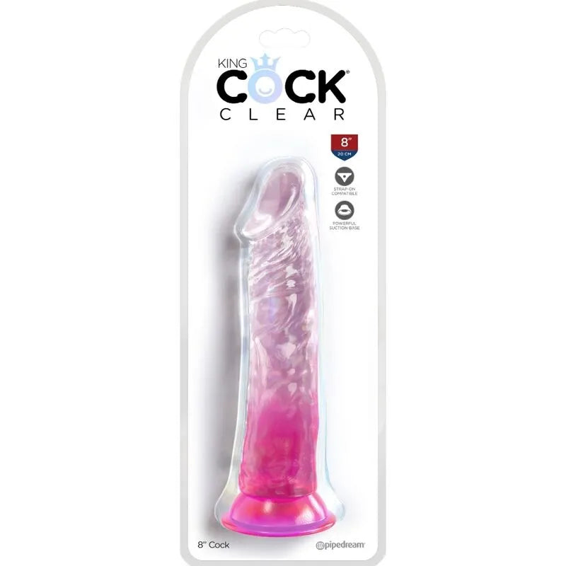 Gode Réaliste Translucide King Cock Clear