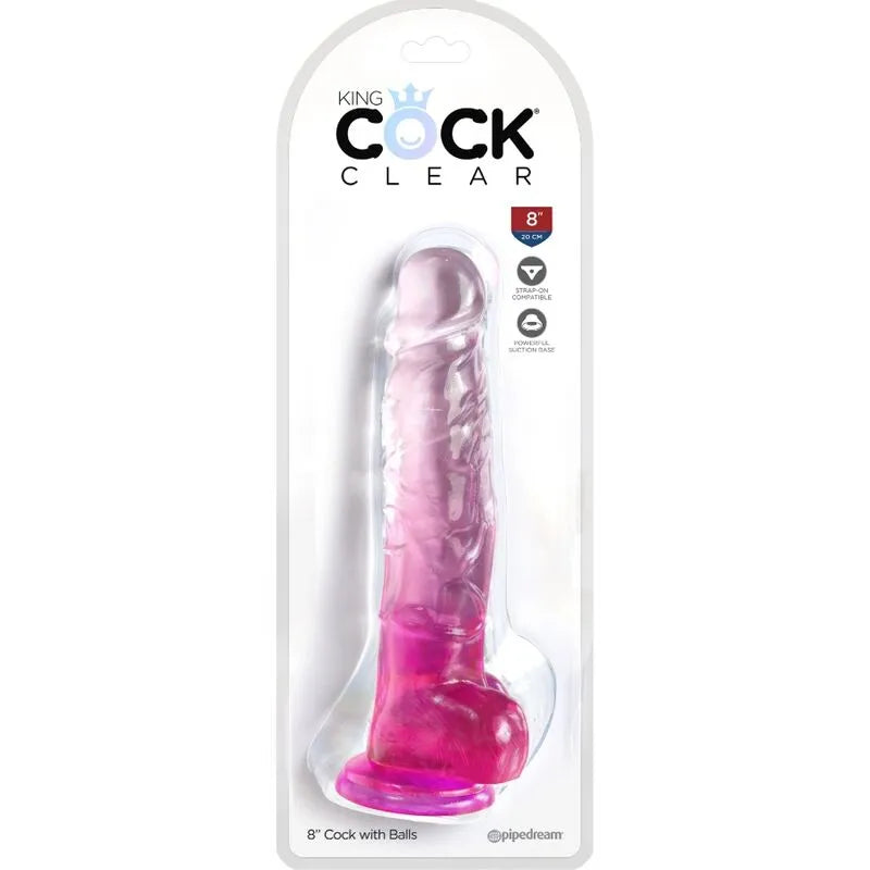 Gode Réaliste Translucide King Cock Clear