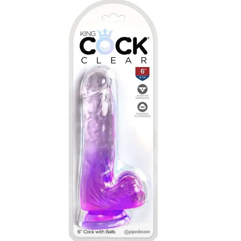 Gode Réaliste Transparent Avec Ventouse