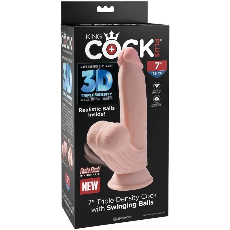 Gode Réaliste Triple Densité King Cock