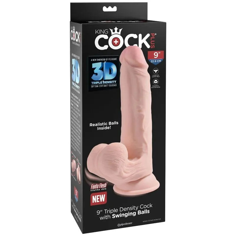 Gode Réaliste Triple Densité King Cock